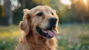 dog being trained with gestures
